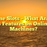 Online Slots – What Are the Bonus Features on Online Slot Machines?